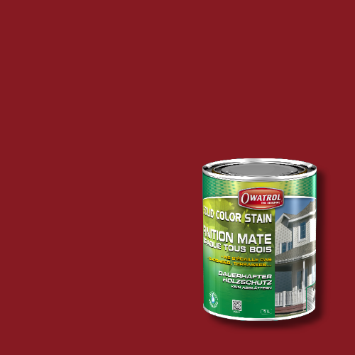 Owatrol Solid Color Stain - RAL 3002 Rubinrot
