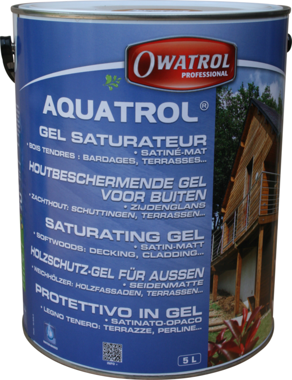 Owatrol Aquatrol - Holzschutzgel für Außen - transparent
