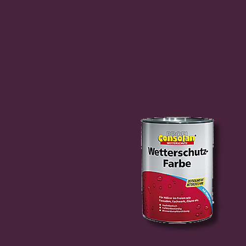 Profi-Consolan - Wetterschutzfarbe - Farbton RAL 4007 Purpurviolett