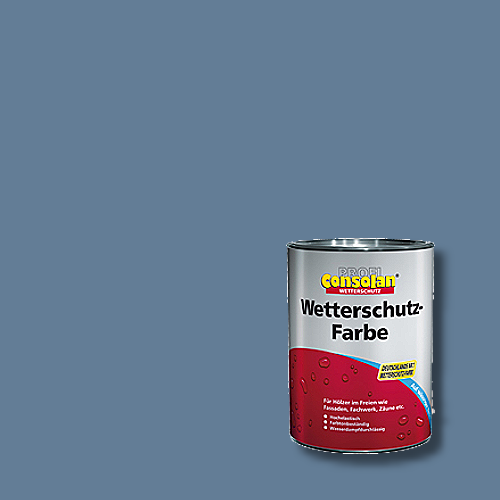 Profi-Consolan - Wetterschutzfarbe - Farbton RAL 5014 Taubenblau