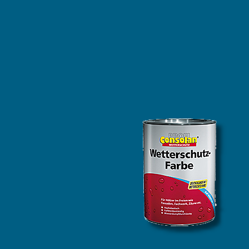 Profi-Consolan - Wetterschutzfarbe - Farbton RAL 5019 Capriblau