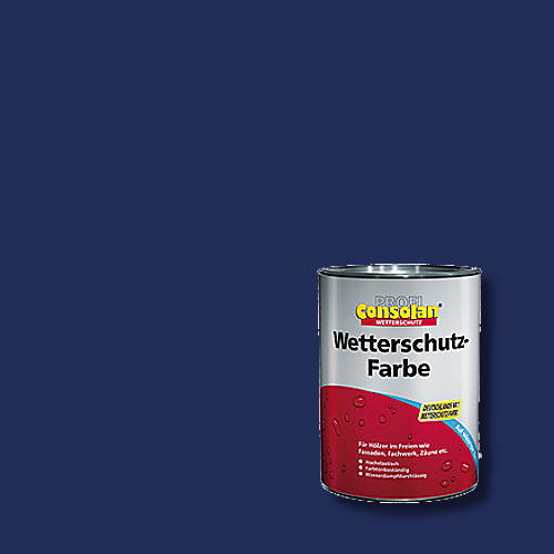 Profi-Consolan - Wetterschutzfarbe - Farbton RAL 5022 Nachtblau