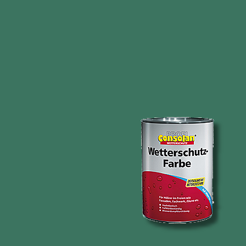 Profi-Consolan - Wetterschutzfarbe - Farbton RAL 6000 Patinagrün