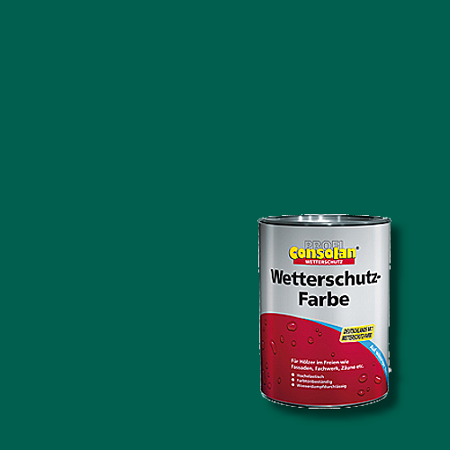 Profi-Consolan - Wetterschutzfarbe - Farbton RAL 6026 Opalgrün